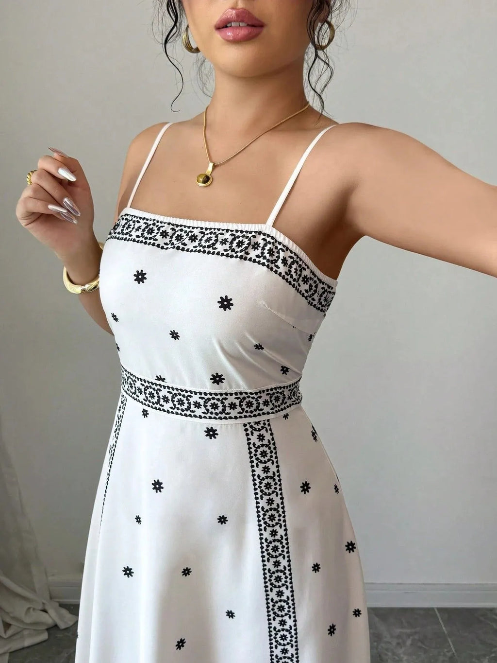 Amara Printed Maxi Dress